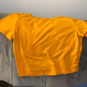 Orange crop top